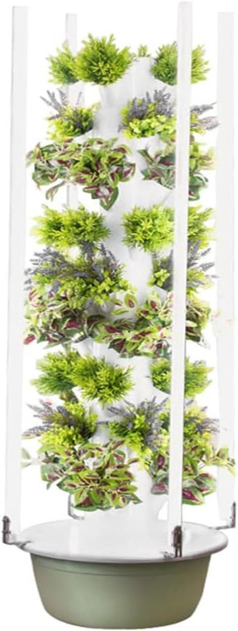 Tower Hydroponics Growing System Indoor Vertical Garden System Hydroponic Sprouting Kit Tower Hydroponic Planting System Indoor Intelligent Garden 5Layer