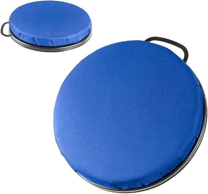 MiOYOOW 5 Gallon Bucket Seat 360 Degree Swivel Foam Bucket Seat Cushion with Protective Cover &amp Handle Comfortable Bucket Lid for Fishing Gardening Hunting and Camping