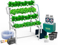 Hydroponic Kit N9 NFT System for 32 Plants Complete Indoor Garden with Nutrients Seeds &amp Accessories