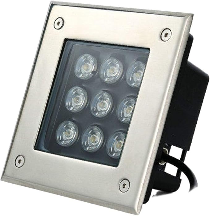 IP67 Waterproof Square LED Underground Light DC12V Low Voltage Great for Gardens Terraces and Architectural Illumination