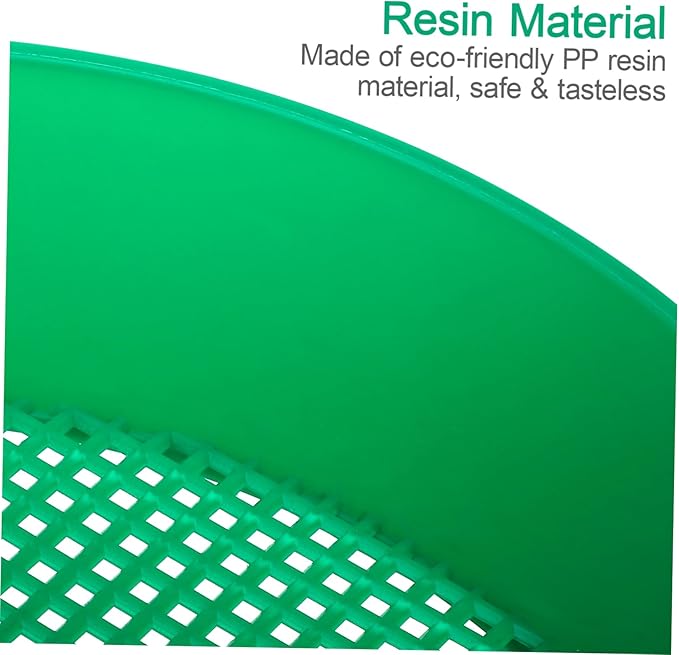Yardwe 6pcs Plastic Garden Sieve Lightweight Mesh Riddle Tool for Compost and Soil Sifting Green Color for Gravel and Filtration Garden Balcony and Park