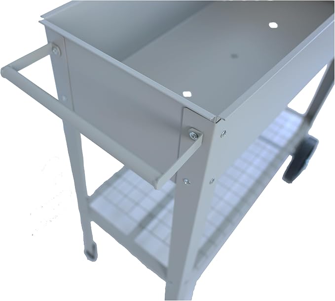 Mobile Metal Raised Garden Bed Cart with Legs Elevated Tall Planter Box with Wheels for Outdoor Indoors House Patio Backyard Vegetables Tomato DIY Herb Grow (Gray)