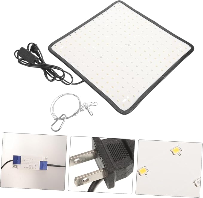 Dimmable Plant Growth Light with Led Indoor Plant Lamp for Greenhouses and Includes Hanging Chain for Easy Installation