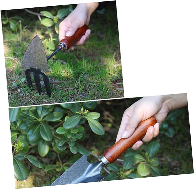 VICASKY 12pcs Mini Garden Tool Set Thicken Iron Spade and Shovel for Planting Weeding and Cultivating and Lightweight Gardening Tools for Plant