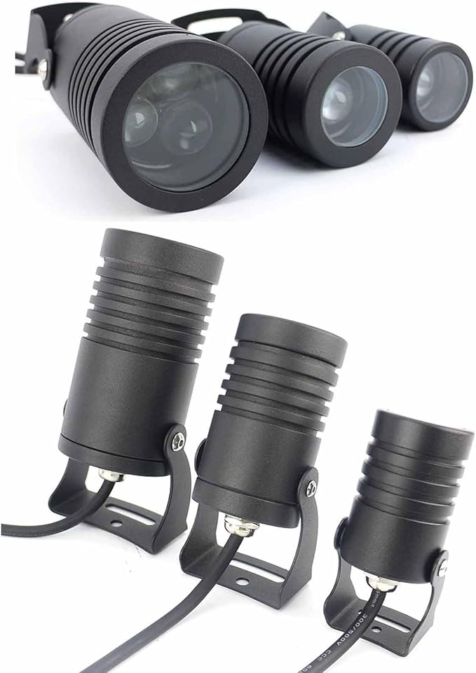 2PCS Outdoor Spot Lights - Rotation Spotlight Spotlight Led Beam Light IP67 Waterproof Narrow Beam Spot Light Outdoor Building Remote Illumination Exterior Wall Projector Lights(Warm White10W(DC24