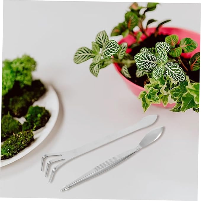 4pcs Bonsai Tree Growing Kit Root Rake Tweezers Shears Training Wire Spatula for Bonsai Supplies