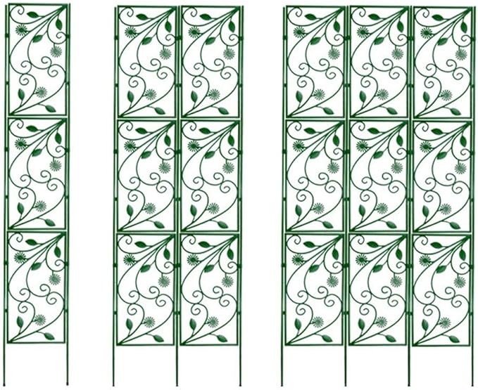 Rustproof Garden Trellis Climbing Plants - Plastic Support Frame Vegetables &amp Flowers - Indoor &amp Outdoor Use (120 x 38 cm)(120 * 58cm)