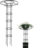 Umbrella Trellis TowerUmbrella Trellis Garden Rustproof Trellis Metal Vine Plant Support Trellis Vertical Umbrella Garden Trellis Tower for Potted Plant Support Decorative Vegetables Flowers Vine