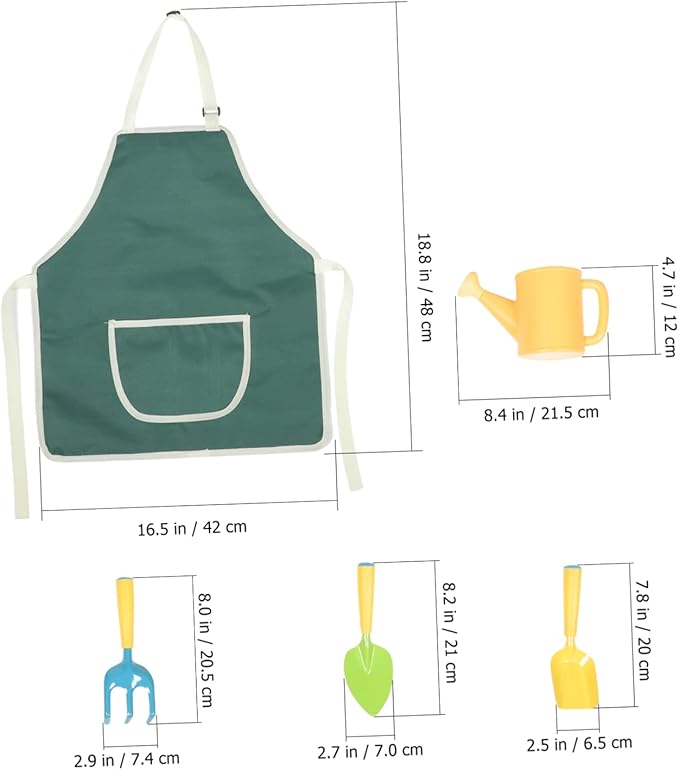 Mikikit Child-Friendly Mini Garden Tool Kit Shovel Small Rake Planting Accessories Easy to Use for Boys and Girls' Gardening Fun