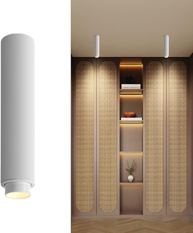 7w Led Zoomable Ceiling Spotlight Exposed Mounted Spot Adjustable Beam Angle 15°–60° Directio l Spotlights for Corridor Living Room Artwork