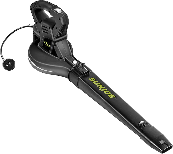 Sun Joe SBJ601E 120V 2-Speed Electric All-Purpose Blower with 100A Motor 215 MPH Air Speed and 240 CFM Airflow Includes Concentrator Nozzle