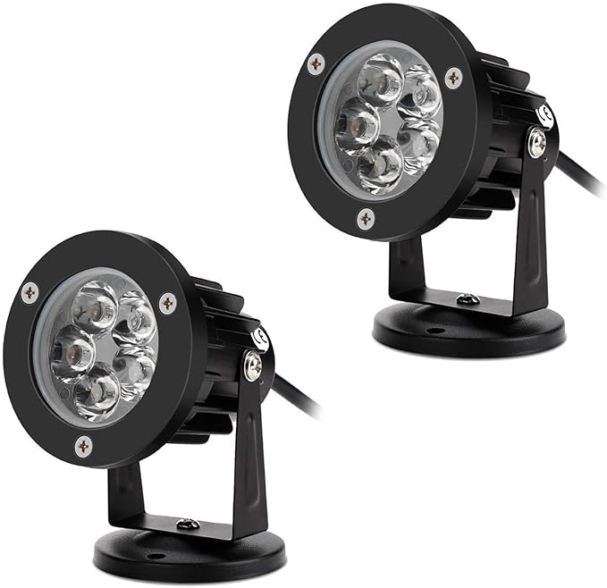 LED Beam Spotlight 1/2PCS Ground Spotlight Lights IP65 Waterproof Terrace Lawn LED Tree Floodlight 5W Adjustable Garden Landscape SpotlightsBlue 2PSC 5w(AC24v)