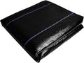 Heavy Duty Weed Barrier Fabric - U-V Stabilized Black Woven Ground Cover for Garden and Landscape1pcs(0.4mx50m)