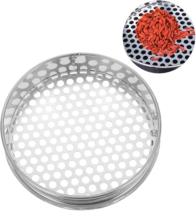 Manual Soil Sieve Uniform Mesh 2pcs Stainless Steel Sieves for Gardening Easy to Clean
