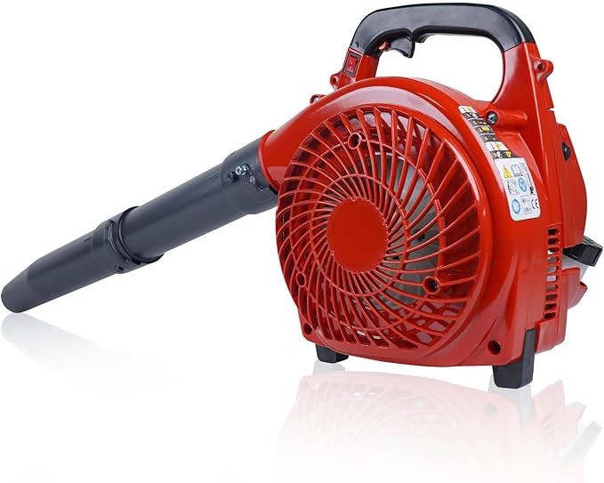 Gas Leaf Blower Handheld Leaf Blower 28CC 1.1HP 490 CFM280 MPH Powerful Clearing Performance and Ergonomic Design Handheld Light Weigh