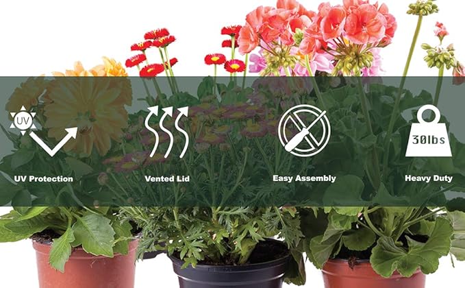 Medium EarlyGrow Seed and Herb Domed Propagator with 2 Vented Side Height Extensions and Security Clip Set