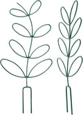Toyvian 2pcs Metal Garden Plant Trellis Climbing Plants Holder Green Vegetable Rack for Outdoor and Indoor Flower Vines Support