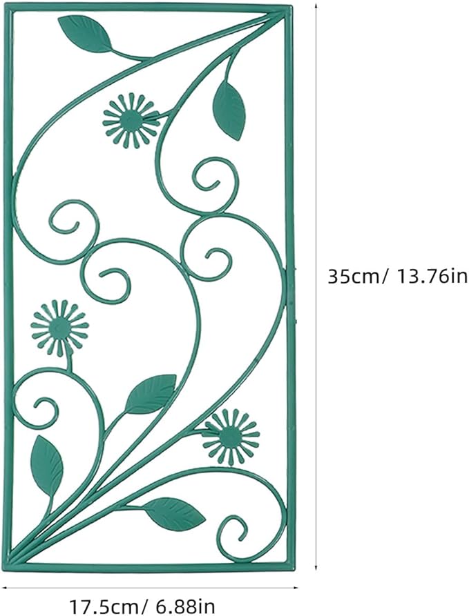 Garden Trellis Plant Climbing Rack 7 Poles 6 Panels 114cm X 45cm Vertical Screen Outdoor Vine Plant Support for Garden and Patio Landscaping