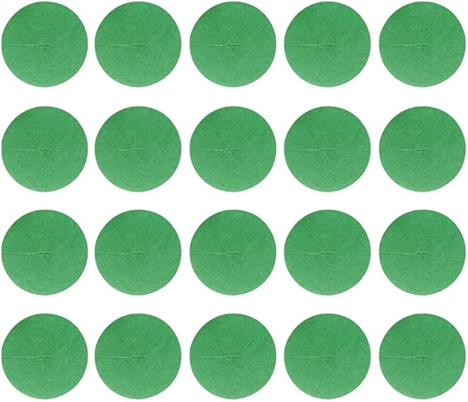 20pcs Cover Weed Control Indoor Mat Multifunctional Tree Mulch Ring Non Woven Fabric for Outdoor Degradable Reusable Root Protection (Color : Green)