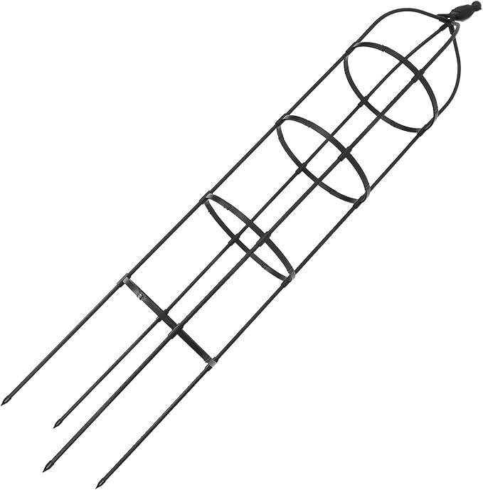 Heavy Duty Metal Garden Trellis Tower with Diameter Frame for Climbing Vines Roses Cucumbers Compact Sturdy Plant Support for Outdoor Flower Beds Patios and Garden Decor
