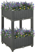 Raised BedGarden PlantersGarden PlantersGarden CenterpiecesGarden BedsRaised Beds for Growing FlowersHerbs and Fruits15.7x15.7x28 Polypropylene