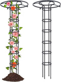 Obelisk Trellis Metal Umbrella Trellis Tower Frame Garden Trellis for Climbing and Potted Plants Outdoor Indoor(210cm)