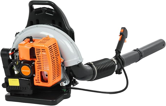 Gas Leaf Blower 63CC 2-Stroke Backpack Leaf Blower New Gas Powered Leaf Blower 665 CFM Snow Blower Gas Blowers for Lawn Care Snow Removal
