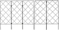 Luxshiny 5pcs Black Climbing Plant Trellis Set for Garden and Potted Plants Foldable Metal Support Frame 20x53cm Outdoor and Indoor Vine Climbing Frame