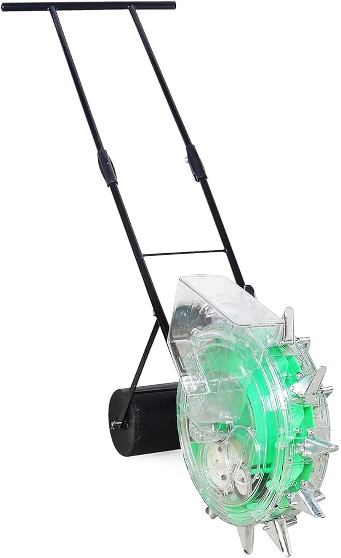 Garden Agricultural Seeds DispenserManual SeederMulti-Function Precision PlanterRoller Corn Seeder with 12 NozzlesGarden Seeder for Corn Cotton Soybean Peanut