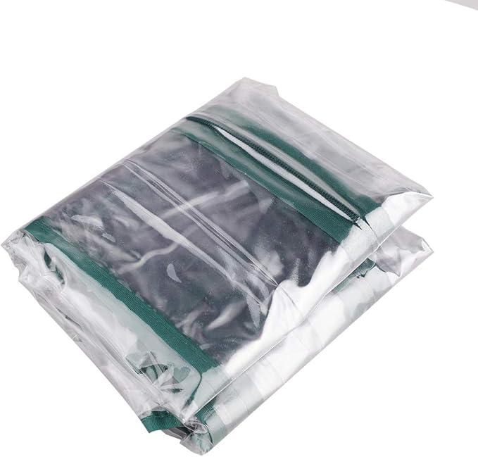 5 Tier Greenhouse Replacement Cover Greenhouse Warm Clear PVC Cover with Roll-Up Zipper Door for Gardening Flowerpot Size 27 x 19 x 73 Inch (Frame not Included)