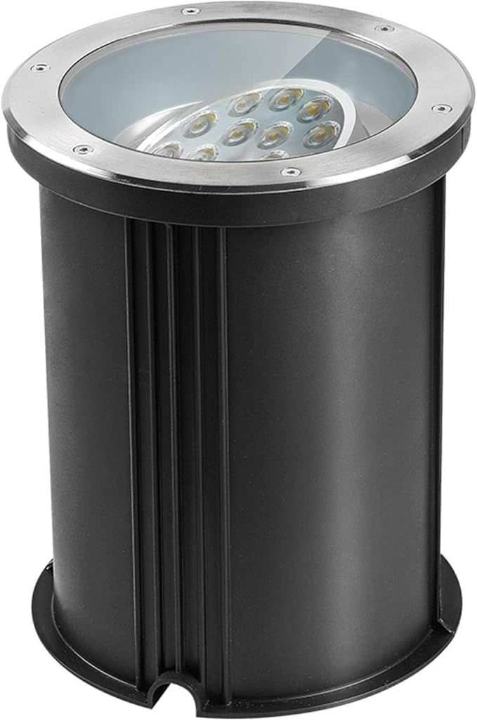 YANYO Recessed Outdoor Floor Spotlights - Floor Landscape Lights Garden Adjustable Angle LED Buried Lights 85-110V Spotlights IP67 Waterproof Well Lights Outdoor Landscape Lighting for Step (Color