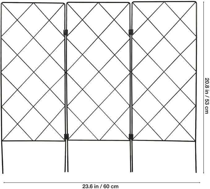 2pcs Plant Climbing Trellis Garden Vine Support Stakes for Climbing Plants and Vegetables Foldable Multifunctional Bracket for Indoor and Outdoor Gardening