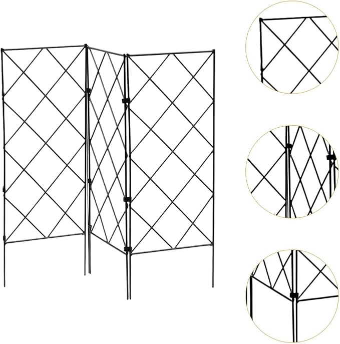 Climbing Plants Garden Trellis Flower Stand Versatile Metal Plant Holder Vine Support Rack for Outdoor Indoor Clematis Rose 3pcs