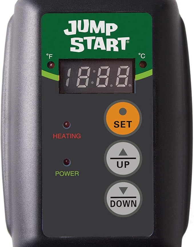 Jump Start Hydroponic Seedling Heat Mat Digital Thermostat Controller for Hydrofarm Heat Mats Used in Gardens Terrariums &amp Home Brewing 4 Pack
