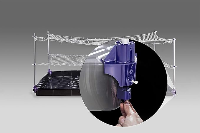 Trim Daddy Trellis System Support Kit (Model B) - for Climbing Plants | Round Corner | Ideal for Hydroponics Growing System Greenhouse &amp Garden