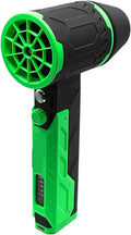 Electric Blower 50mm Brushless Motor Handheld Car Hair Dryer 800-1000g Thrust Blower Dryer 4000mAh for Car Washing and Cleaning(Green)
