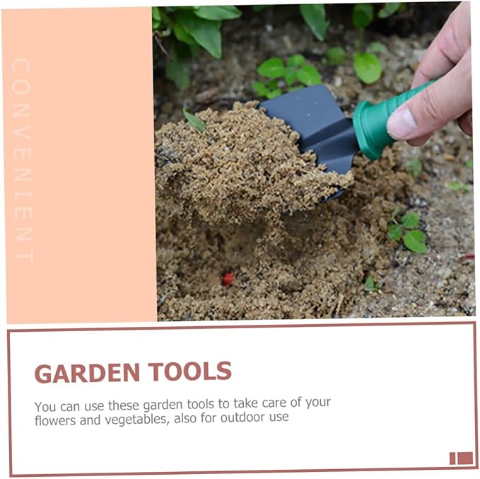 DOITOOL Garden Tool Set 5pcs with Shovel Rake Pruning Shears and Portable Carry Case for Gardening and Planting Tasks