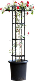 Metal Garden Trellis Garden Trellis for Climbing Plant Rustproof Metal Potted Plant Climbing Support for Indoor Outdoor Flowers Vegetable Fruits Vines Support