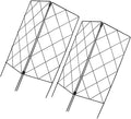 2pcs Garden Trellis for Climbing Plants Plant Support Stand for Vines and Flowers Folding Gardening Rack for Use