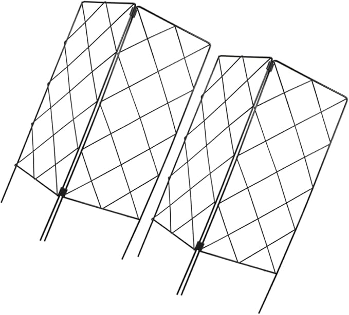 2pcs Garden Trellis for Climbing Plants Plant Support Stand for Vines and Flowers Folding Gardening Rack for Use
