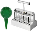 Soil Blocker 2 inch Manual Soil Block Maker Handheld Gardening Seedling Tool with Comfortable Handle for Gardens Farms Seedings Cuttings Greenhouses Gardens (Type 2)