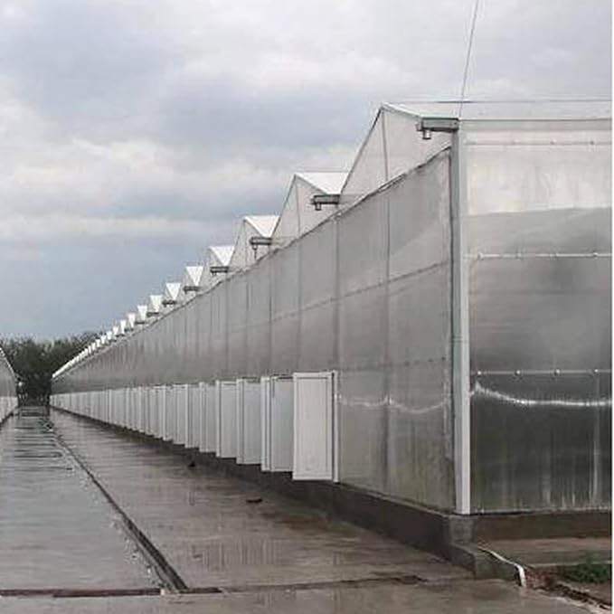 Polycarbonate Roofing Sheet UV Resistant Greenhouse Clear Film Transparent Insulation Polycarbonate Sheet for Gardening Farming Agriculture Canopy Easy to Cut (Clear 49.2ft x3.2ft)