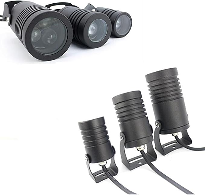 LED Spotlight Projector - 10W Waterproof Outdoor Landscape Light IP67 Narrow Beam Floodlight 360° Adjustable Bracket AC 85-265V Ideal for Building Exterior Lighting.