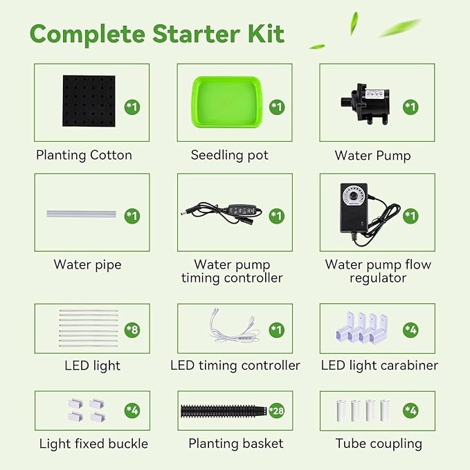 Hydroponics Growing System Tower Hydroponics Tower Garden Growing System for Home Garden Vertical Planter with LED Light Tower Hydroponics System for Herbs and Vegetables5-Layer