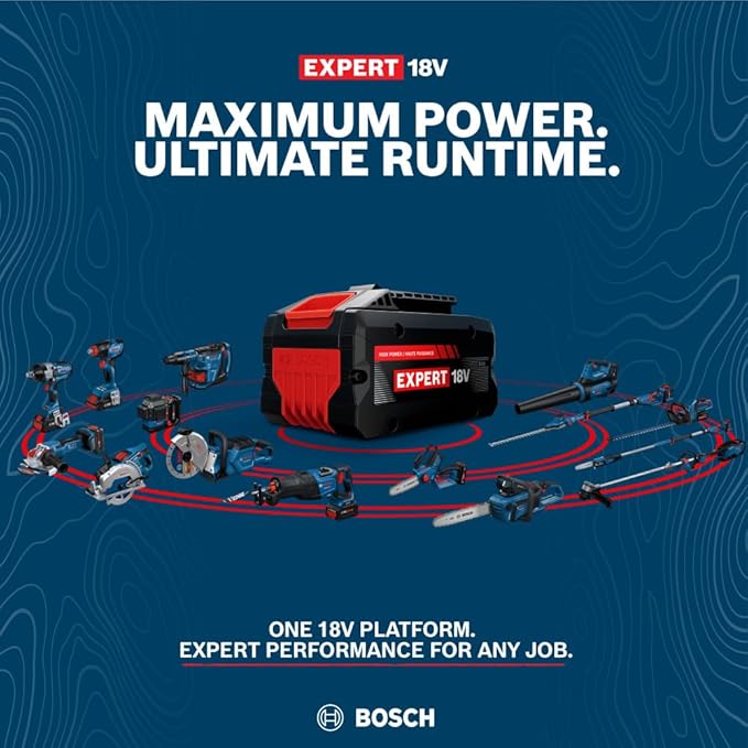 BOSCH GBL18V-450N18 18V Blower Kit 450 CFM Air Flow and 123 MPH Air Speed for (Includes: Blower 8Ah Battery Charger)
