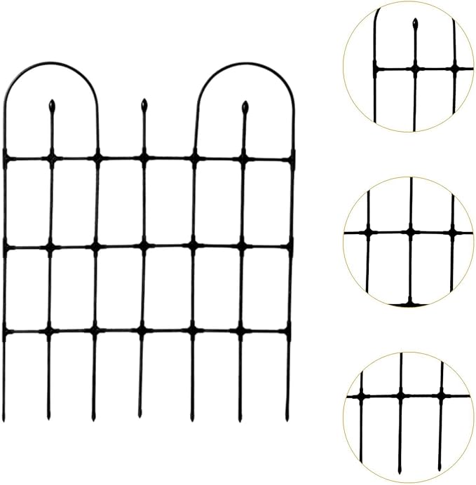 Garden Trellis for Climbing Plants Outdoor Rustproof Plant Supported Frame Privacy Screen 35.43inchx47.24inch- Black