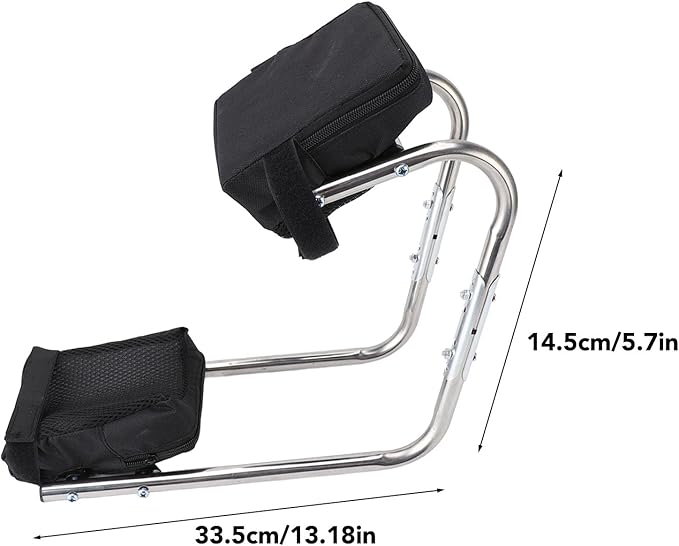 Fdit Labor Saving Garden Knee Seat Leg Brace Ergonomic Kneeler Seat for Gardening Protecting Knees Seat Portable Kneeling Device