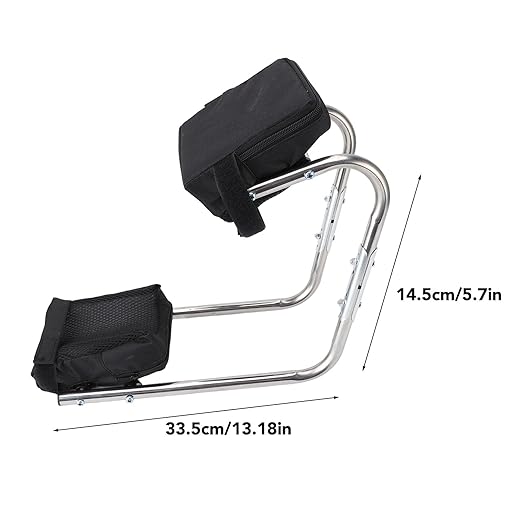 ANGGREK Labor Saving Knee Seat for Gardening Kneeling Bench with Stainless Steel Material Ankle Support and Knee Easy Planting and Weed Plucking Lightweight and Space Saving