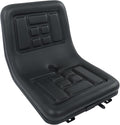 ALL-CARB Universal Compact High Back Lawn Tractor Seat with Central Drainage Holes Replacement for Riding Lawn Mowers