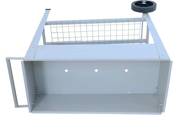 Mobile Metal Raised Garden Bed Cart with Legs Elevated Tall Planter Box with Wheels for Outdoor Indoors House Patio Backyard Vegetables Tomato DIY Herb Grow (Gray)